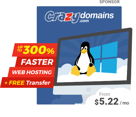 Crazydomains promo